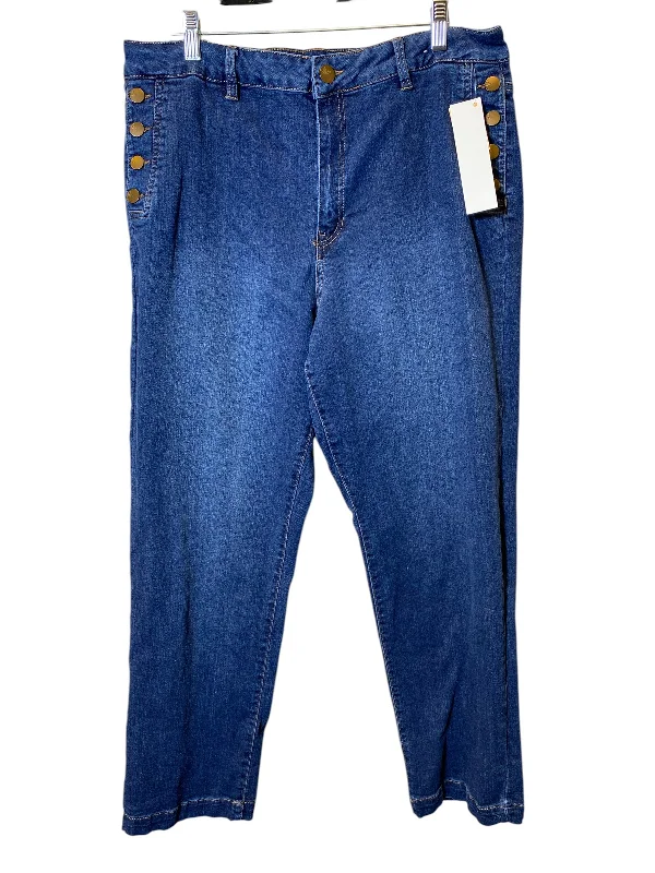 Jeans Straight By D Jeans In Blue, Size: 16 Earthy Men's Sustainable 