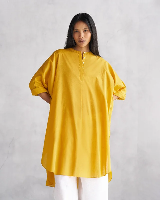 Lazy Sunday Tunic - Ochre Minimalist Men's Casual 