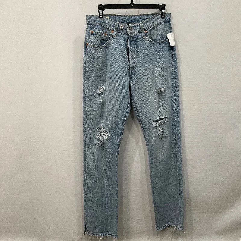 Jeans Boot Cut By Levis In Blue Denim, Size: 4 Lumberjack