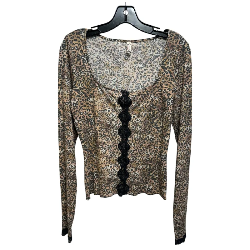 She's All That Layering Top By Free People In Animal Print, Size: L Classic Men's Pin