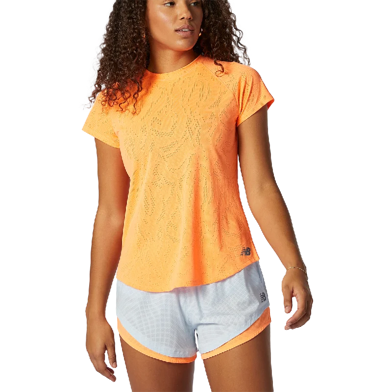 Women's NYC Half Q Speed Fuel Jacquard Short Sleeve Unique Men's Patch