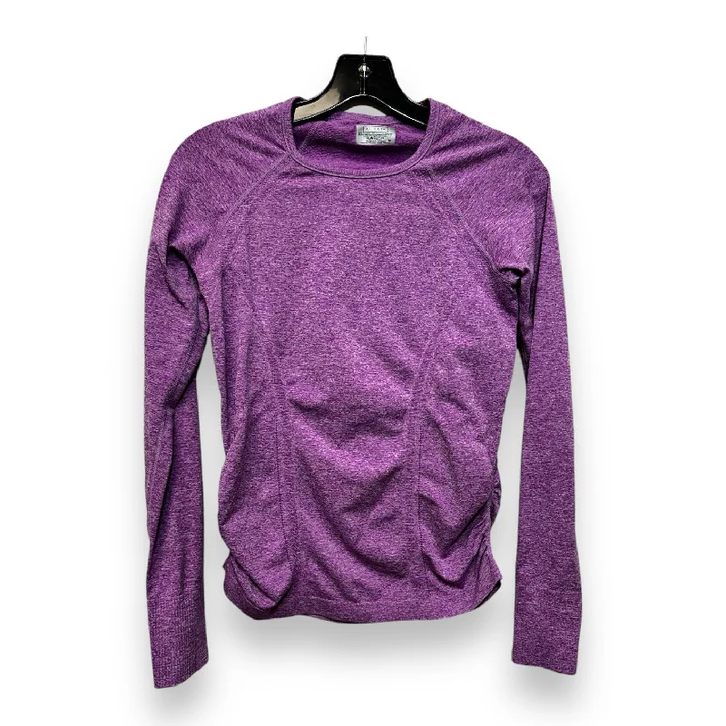 Athletic Top Long Sleeve Crewneck By Athleta In Purple, Size: M Cool Men's Skate