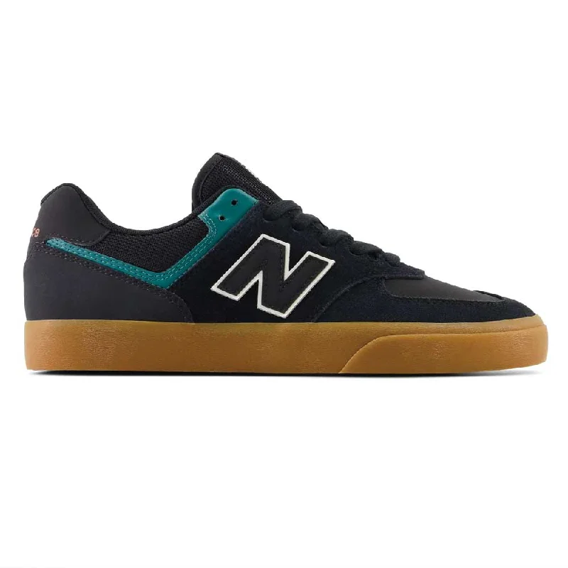 New Balance 574 Skate Shoes Vulc Black Vintage Teal Athletic Men's Compression