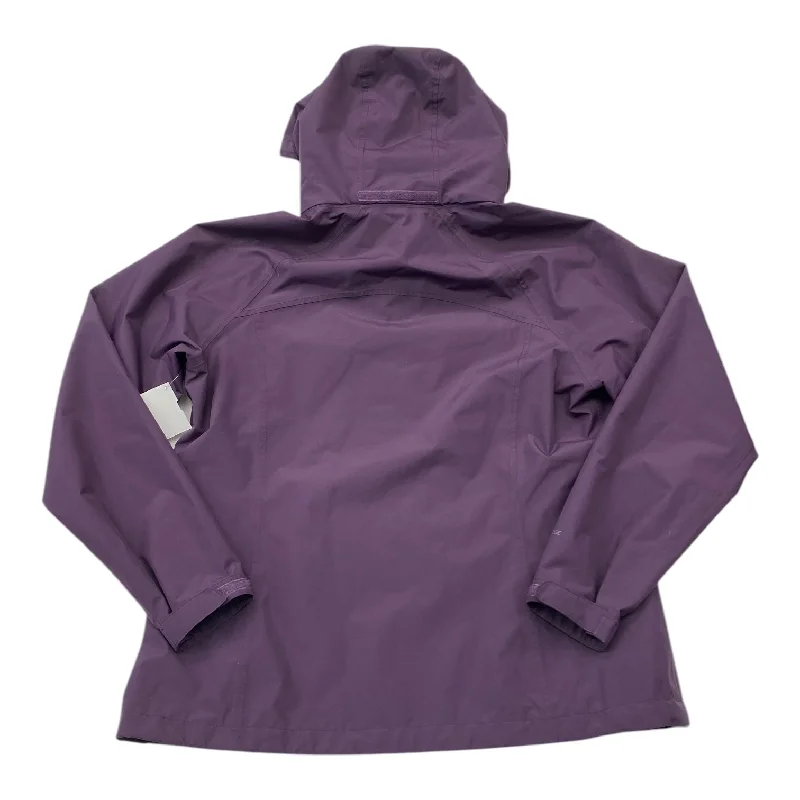 Jacket Windbreaker By Eddie Bauer In Purple, Size:L Gym