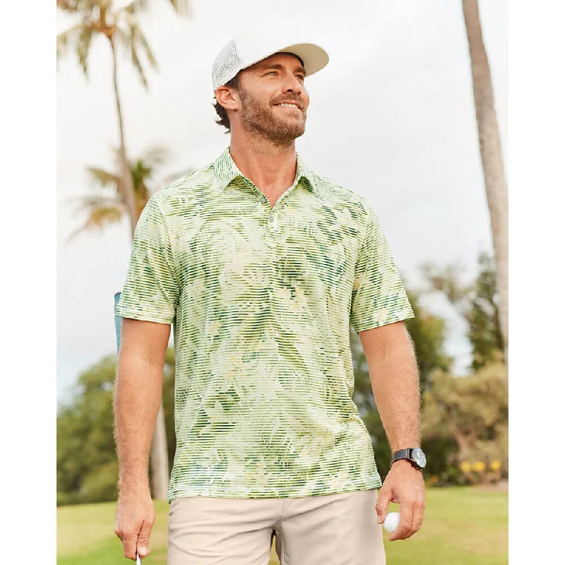 Tommy Bahama Coasta Wave Lush Lines Polo Shirt - Beach Grass Business