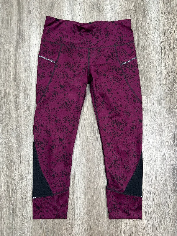 Purple Athletic Leggings Athleta, Size S Youthful Men's Pop