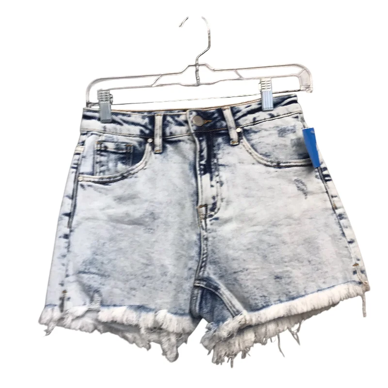 Shorts By Risen In Blue Denim, Size:6 Unique Men's Patch